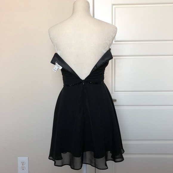 White House Black Market All Black Dress Size 0 - Picture 5 of 7
